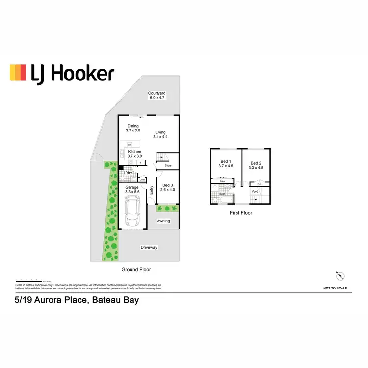 Floorplan of Homely townhouse listing, 5/19-25 Aurora Place, Bateau Bay NSW 2261