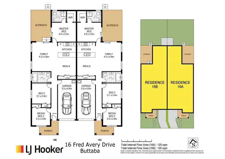Floorplan of Homely house listing, 16B Fred Avery Drive, Buttaba NSW 2283