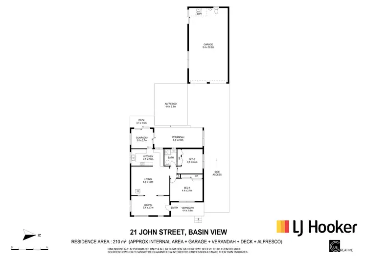 Floorplan of Homely house listing, 21 John Street, Basin View NSW 2540