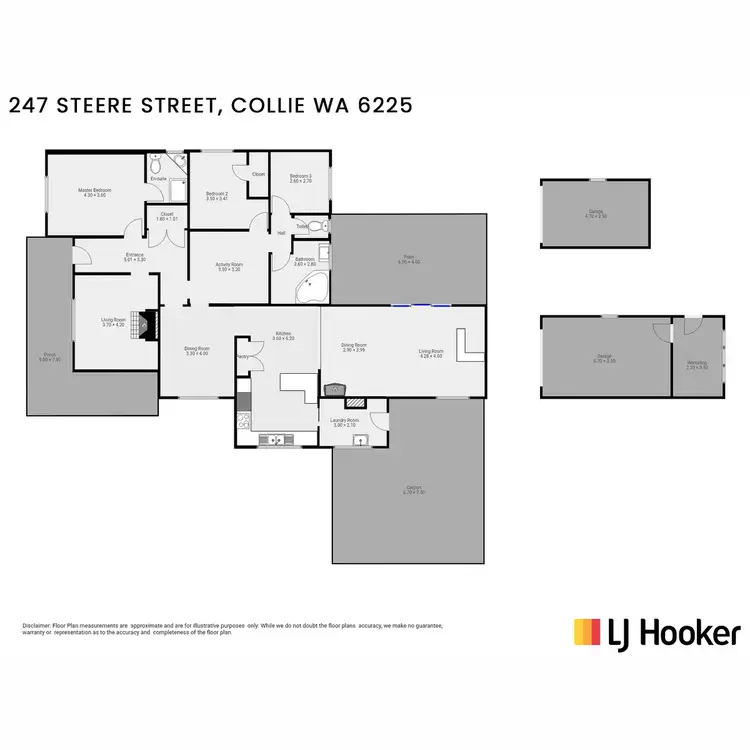Floorplan of Homely house listing, 247 Steere Street North, Collie WA 6225