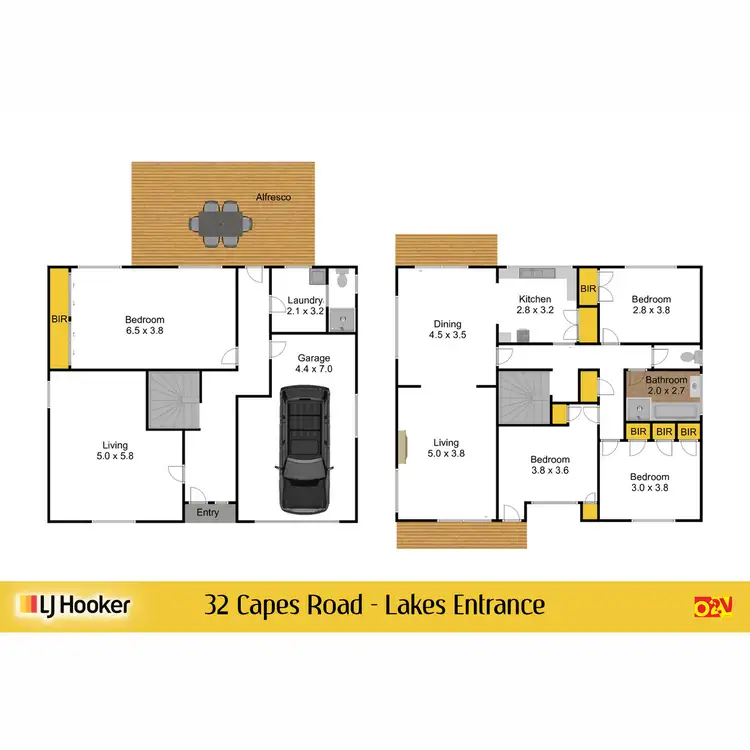 Floorplan of Homely house listing, 32 Capes Road, Lakes Entrance VIC 3909