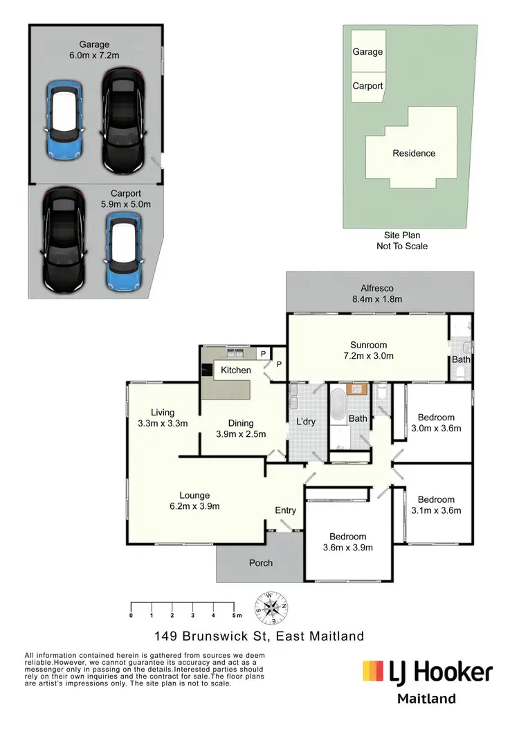 Floorplan of Homely house listing, 149 Brunswick Street, East Maitland NSW 2323