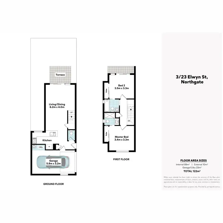 Floorplan of Homely townhouse listing, 3/23 Elwyn Street, Northgate QLD 4013