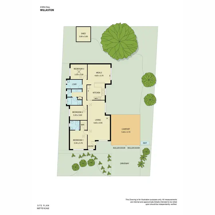 Floorplan of Homely house listing, 8 Wills Close, Willaston SA 5118