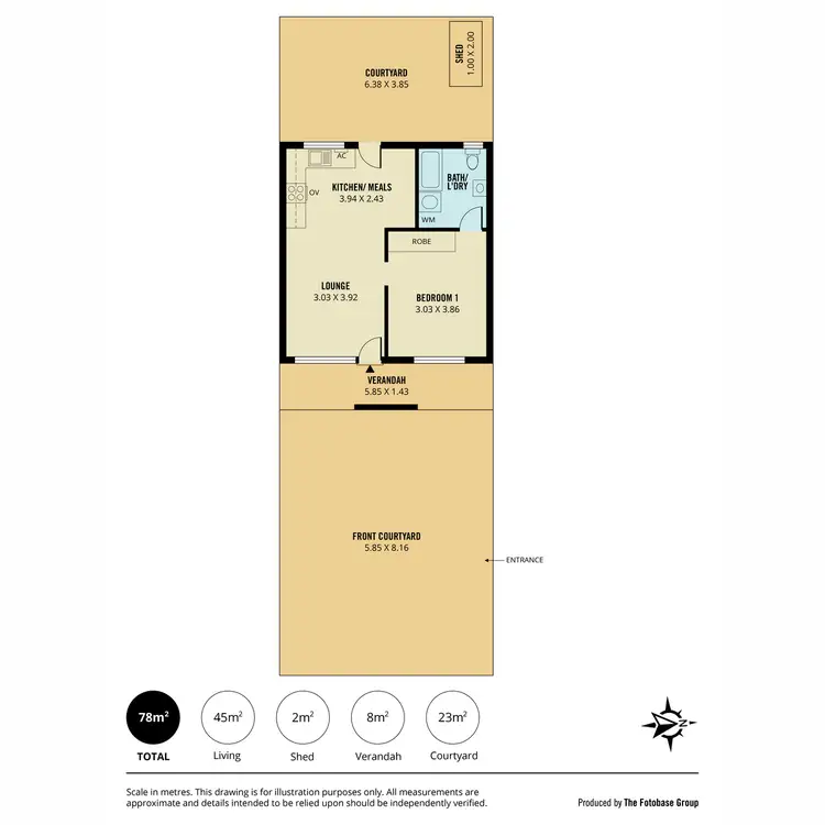 Floorplan of Homely unit listing, 3/53 Stuart Road, Dulwich SA 5065