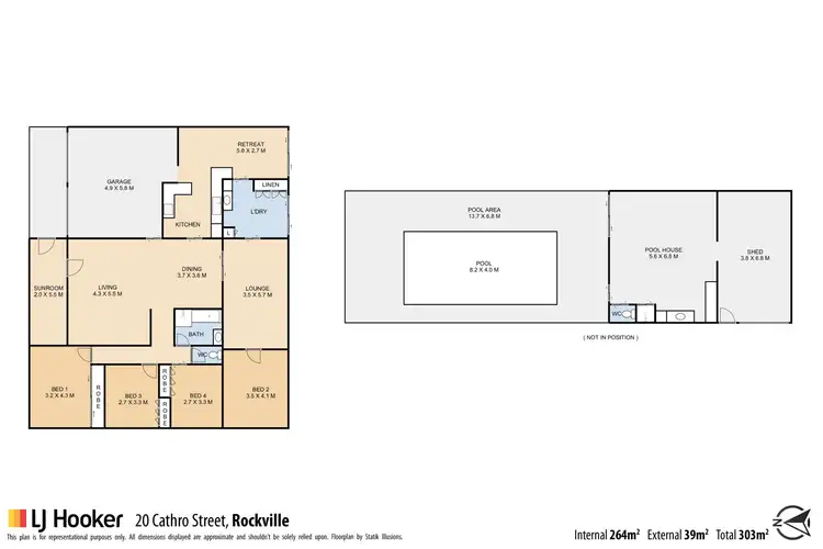 Floorplan of Homely house listing, 20 Cathro Street, Rockville QLD 4350