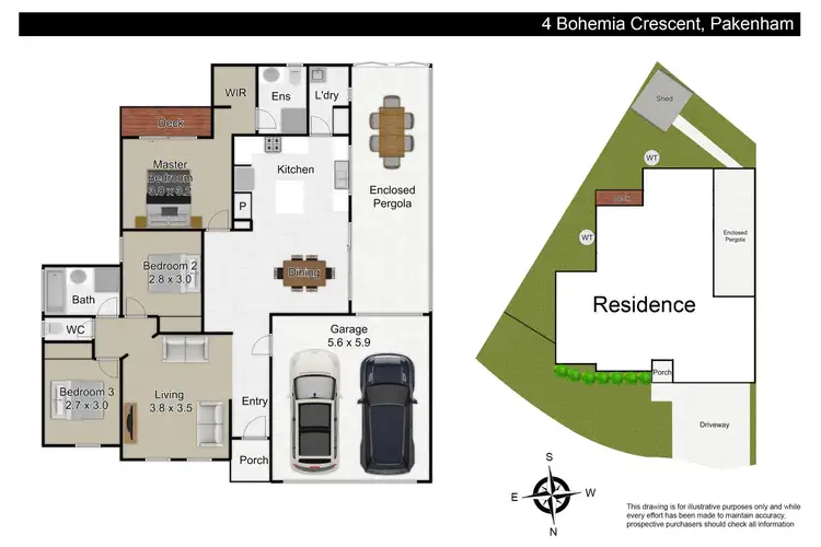 Floorplan of Homely house listing, 4 Bohemia Crescent, Pakenham VIC 3810