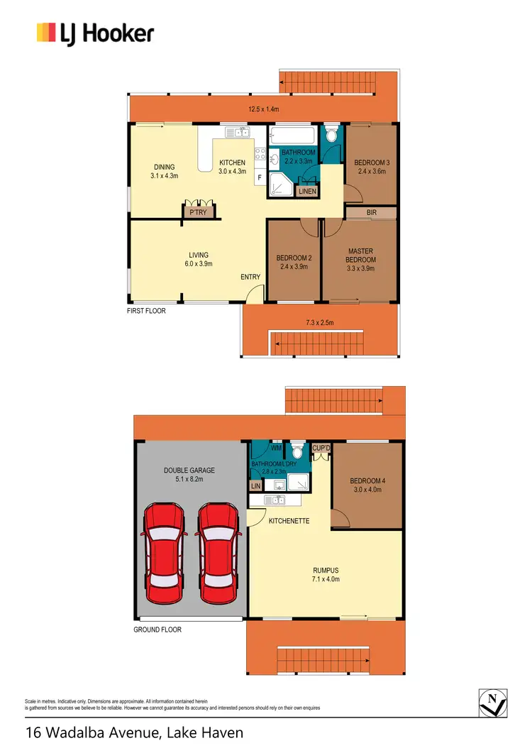 Floorplan of Homely house listing, 16 Wadalba Avenue, Lake Haven NSW 2263