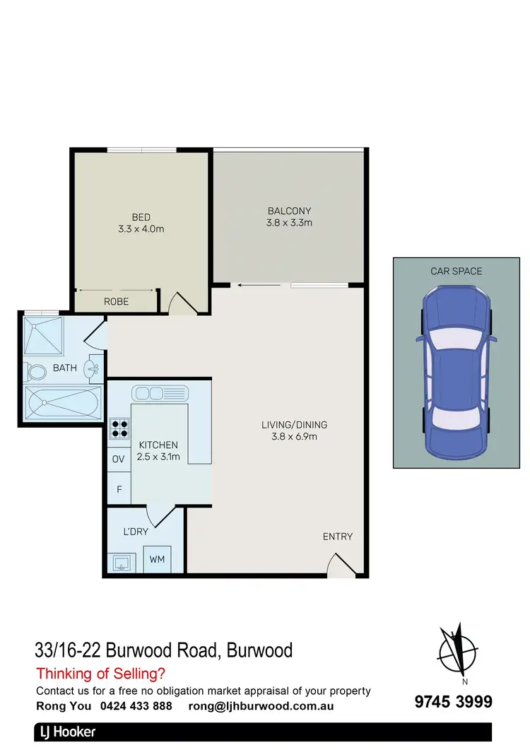 Floorplan of Homely unit listing, 33/16-22 Burwood Rd, Burwood NSW 2134