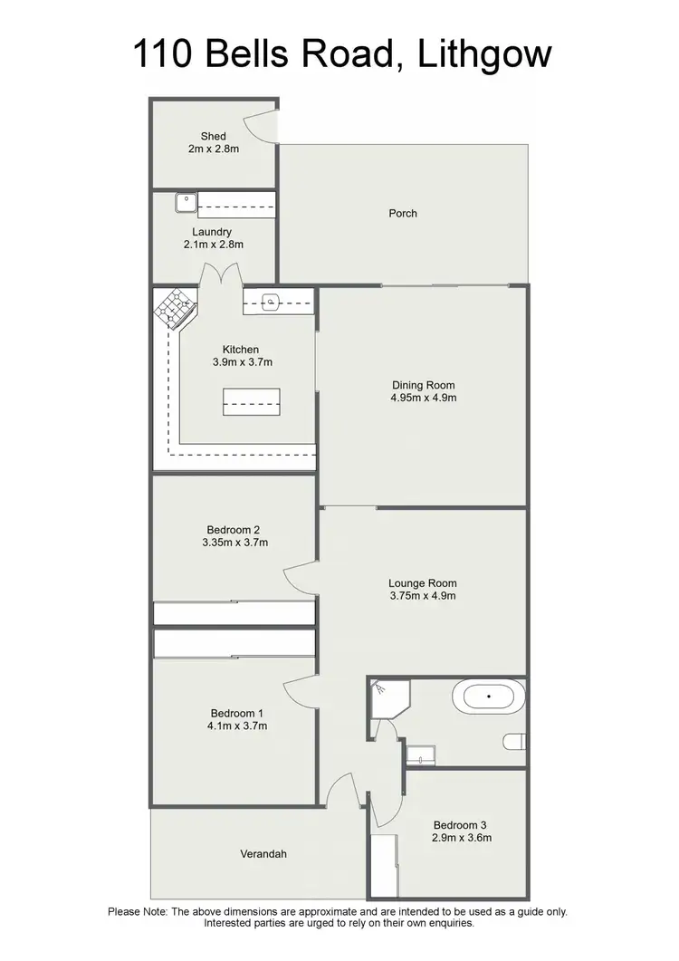 Floorplan of Homely house listing, 110 Bells Road, Lithgow NSW 2790
