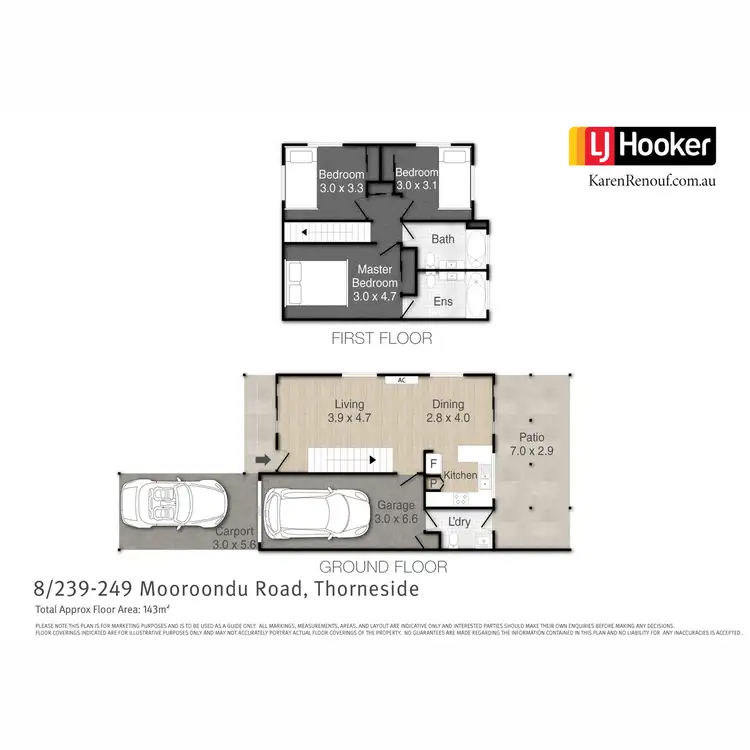 Floorplan of Homely townhouse listing, 8/239-249 Mooroondu Road, Thorneside QLD 4158