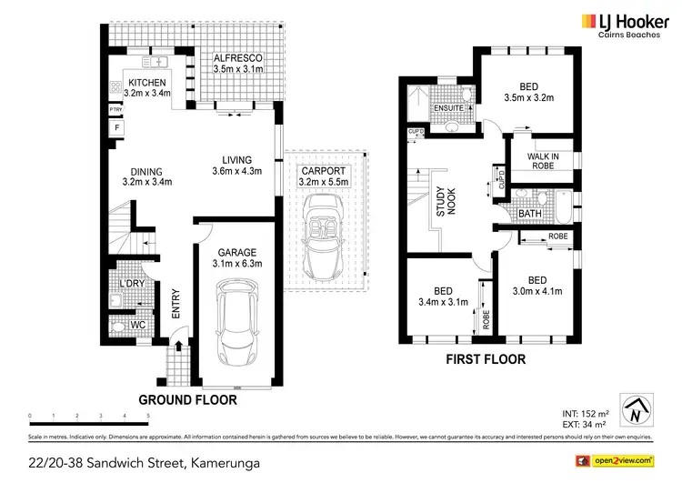 Floorplan of Homely townhouse listing, 22/20-38 Sandwich Street, Kamerunga QLD 4870