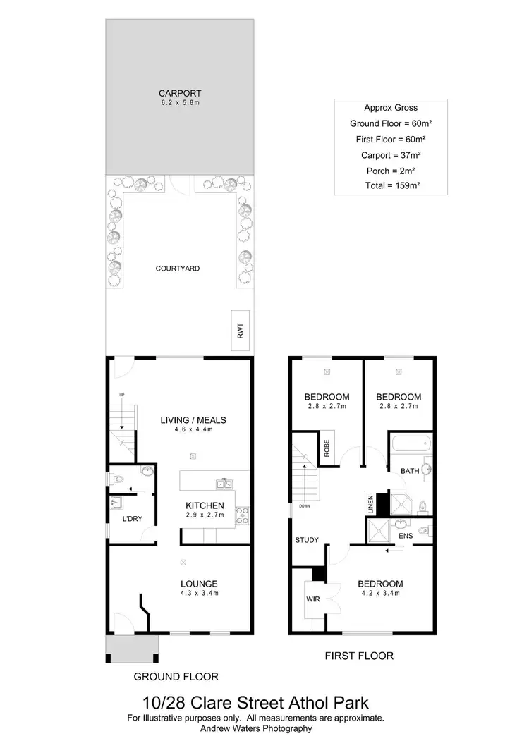 Floorplan of Homely townhouse listing, 10/28 Clare Street, Athol Park SA 5012