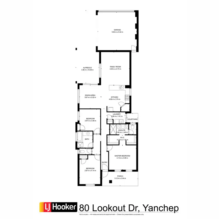 Floorplan of Homely house listing, 80 Lookout Drive, Yanchep WA 6035
