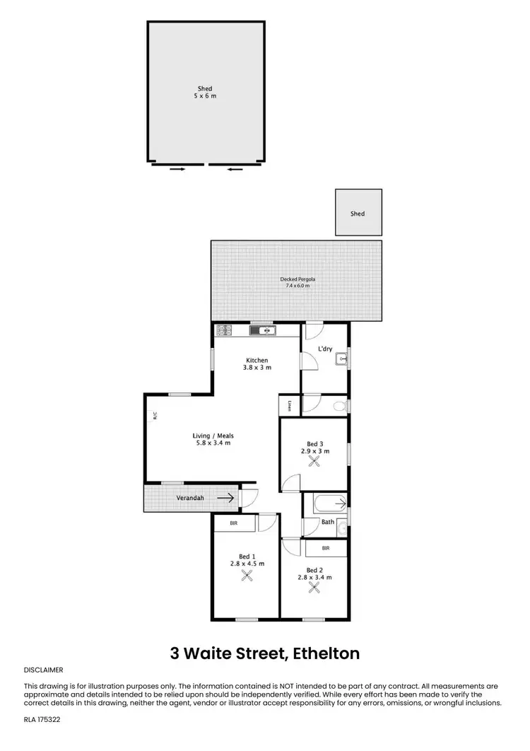 Floorplan of Homely house listing, 3 Waite Street, Ethelton SA 5015