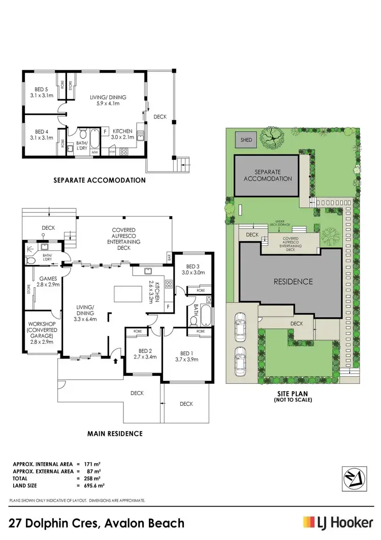 Floorplan of Homely house listing, 27 Dolphin Crescent, Avalon Beach NSW 2107