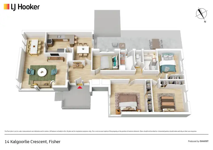 Floorplan of Homely house listing, 14 Kalgoorlie Crescent, Fisher ACT 2611
