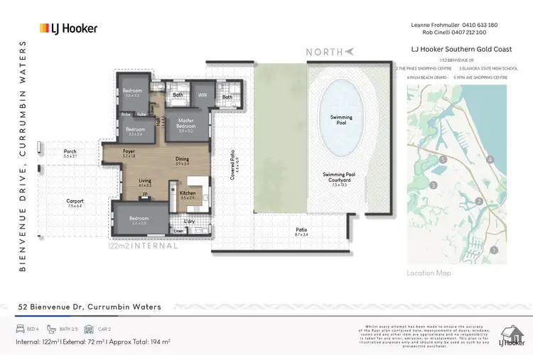 Floorplan of Homely house listing, 52 Bienvenue Drive, Currumbin Waters QLD 4223