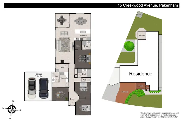 Floorplan of Homely house listing, 15 Creekwood Avenue, Pakenham VIC 3810