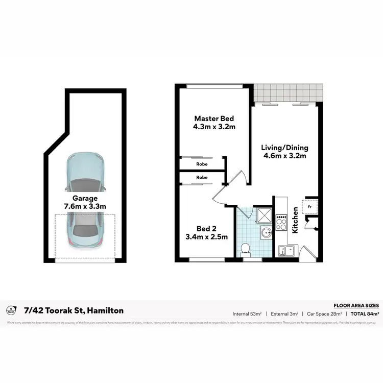 Floorplan of Homely unit listing, 7/42 Toorak Road, Hamilton QLD 4007