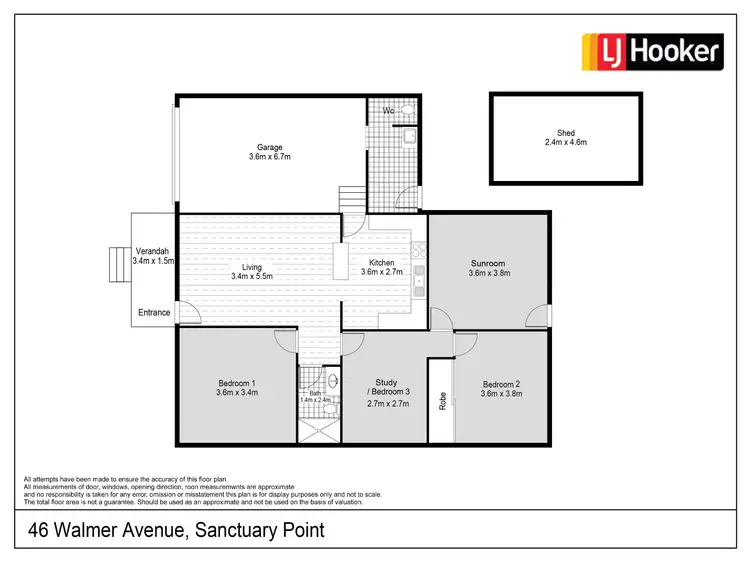 Floorplan of Homely house listing, 46 Walmer Avenue, Sanctuary Point NSW 2540