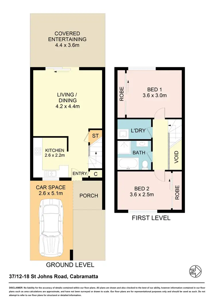 Floorplan of Homely townhouse listing, 37/12 St Johns Rd, Cabramatta NSW 2166