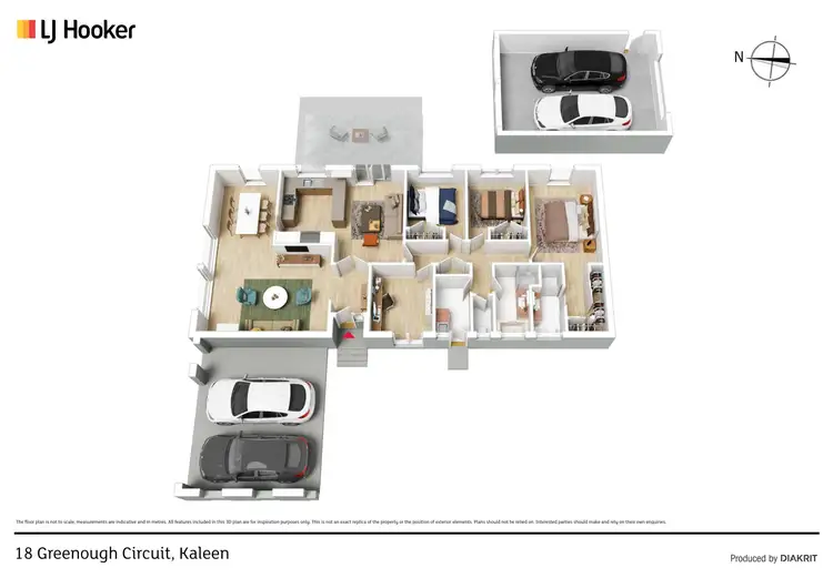 Floorplan of Homely house listing, 18 Greenough Circuit, Kaleen ACT 2617