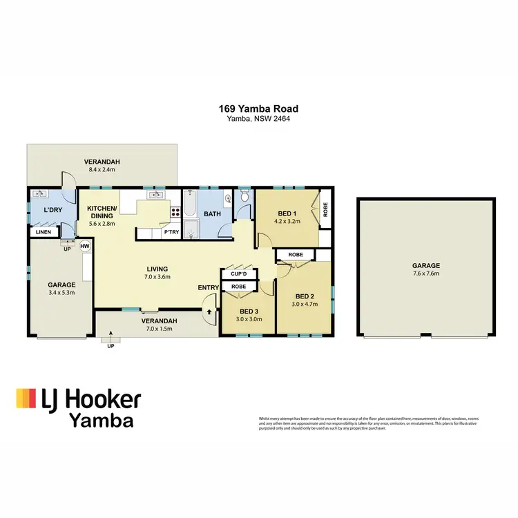 Floorplan of Homely house listing, 169 Yamba Road, Yamba NSW 2464