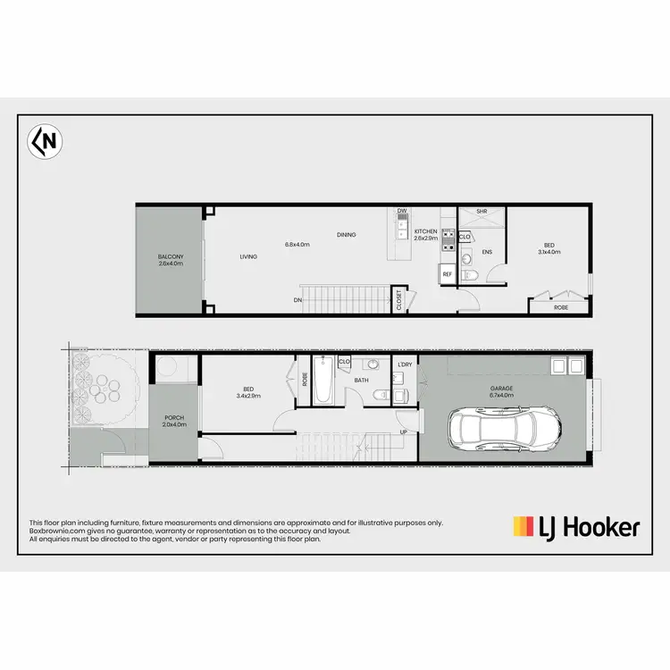 Floorplan of Homely townhouse listing, 6 Flagship Way, Point Cook VIC 3030