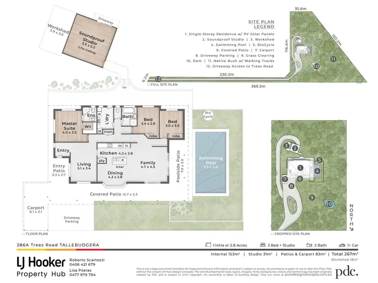 Floorplan of Homely house listing, 286A Trees Road, Tallebudgera QLD 4228