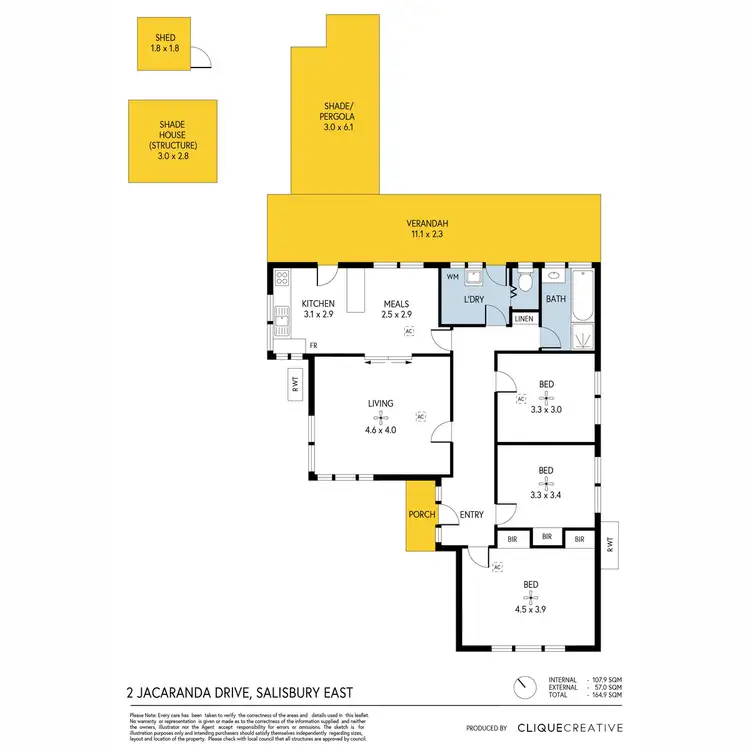 Floorplan of Homely house listing, 2 Jacaranda Road, Salisbury East SA 5109
