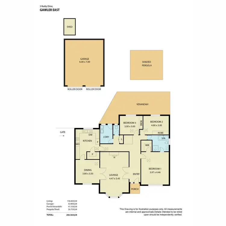 Floorplan of Homely house listing, 5 Rusby Drive, Gawler East SA 5118