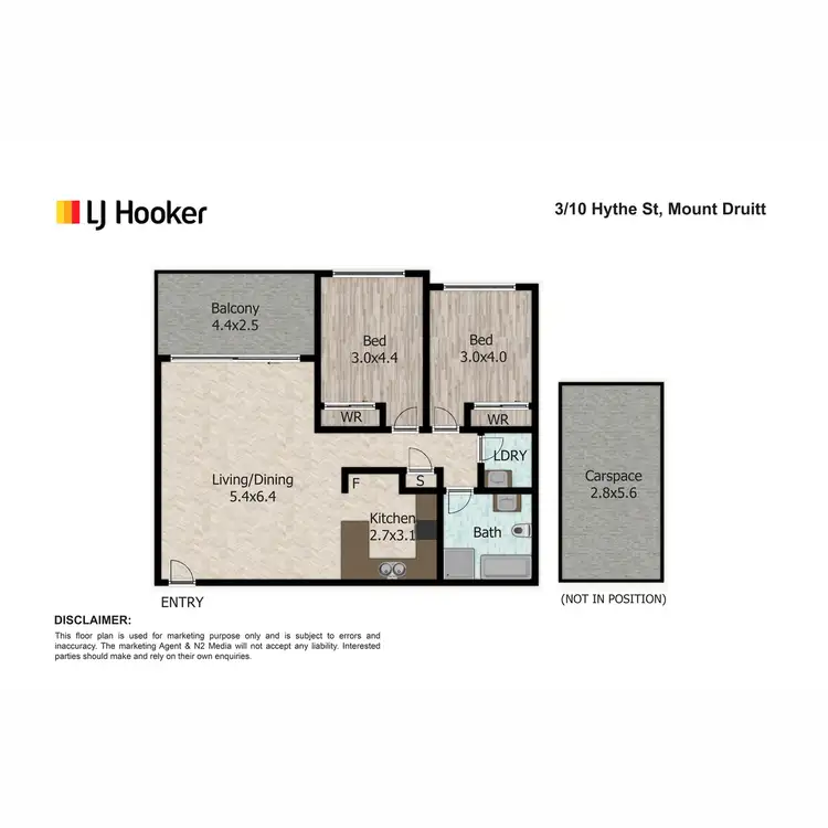 Floorplan of Homely apartment listing, 3/10 Hythe Street, Mount Druitt NSW 2770