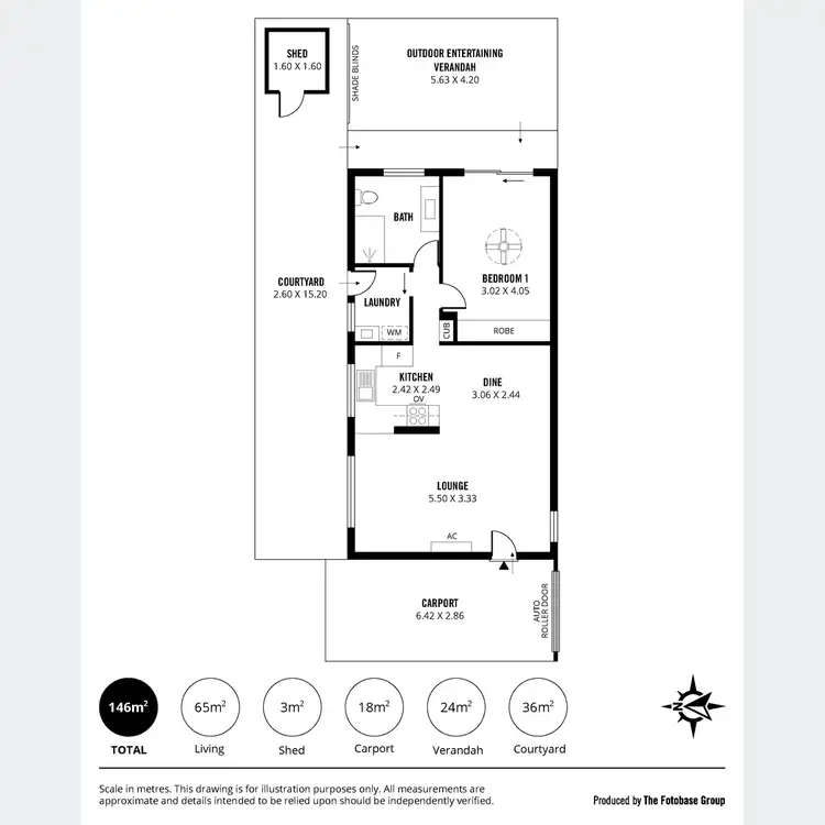Floorplan of Homely unit listing, 6/2 Dingera Avenue, North Plympton SA 5037