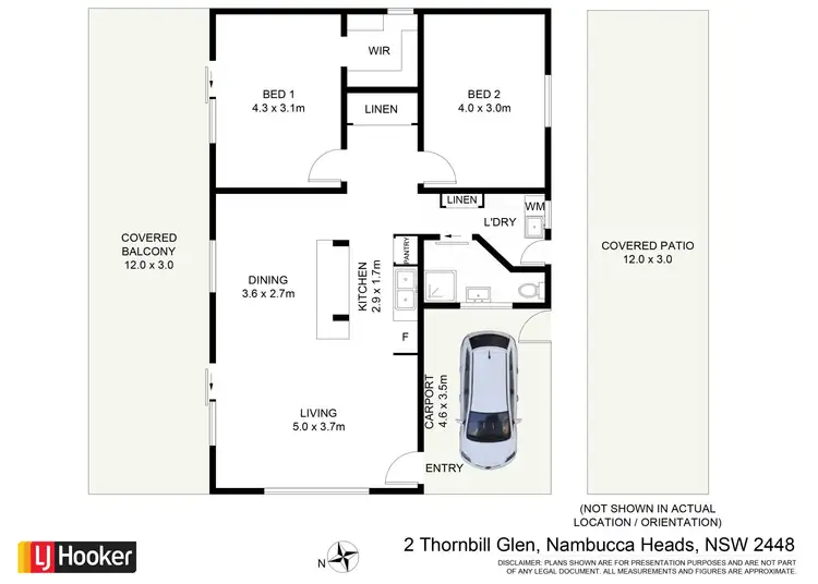 Floorplan of Homely house listing, 2 Thornbill Glen, Nambucca Heads NSW 2448