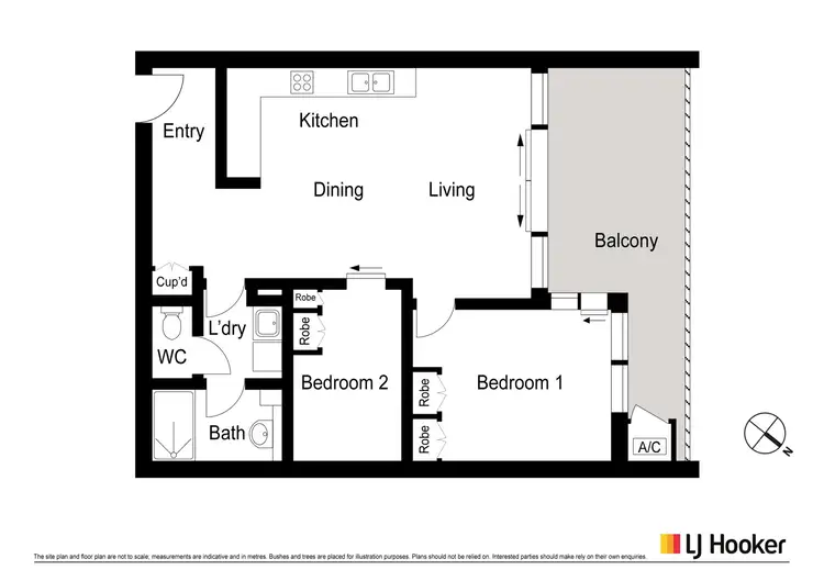 Floorplan of Homely apartment listing, 208/102 Swain Street, Gungahlin ACT 2912