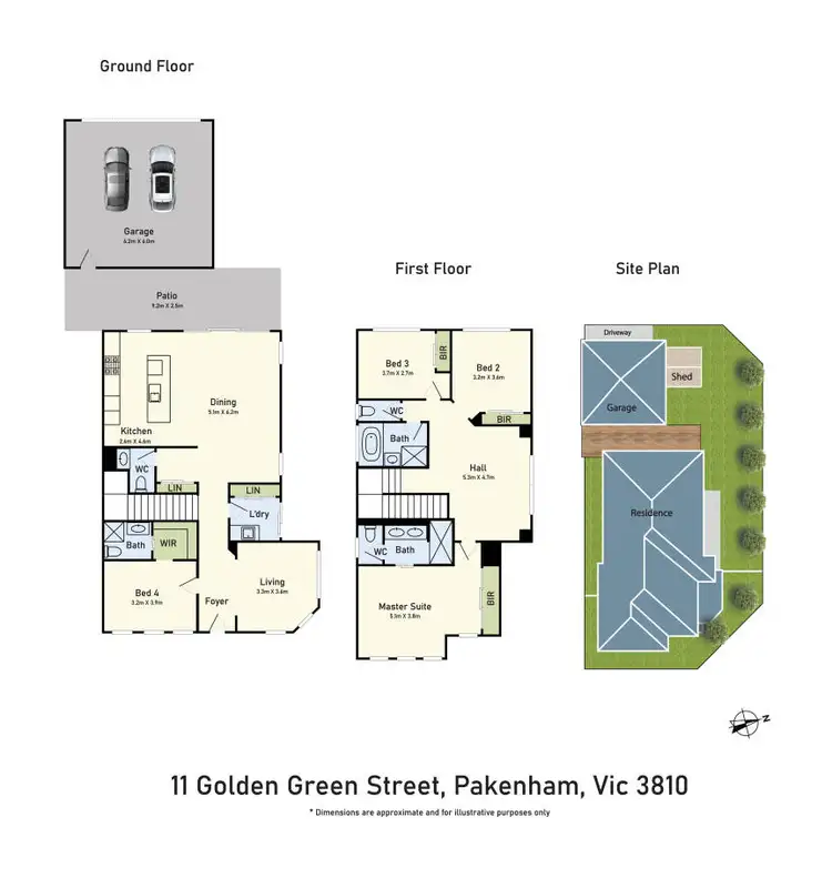 Floorplan of Homely house listing, 11 Golden Green Street, Pakenham VIC 3810