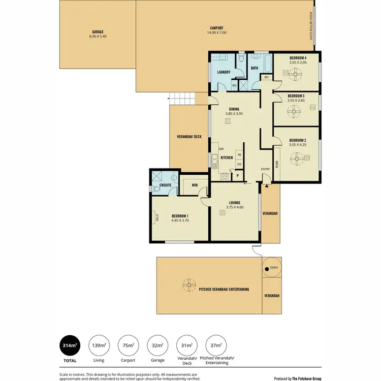 Floorplan of Homely house listing, 5 Canna Road, Ingle Farm SA 5098