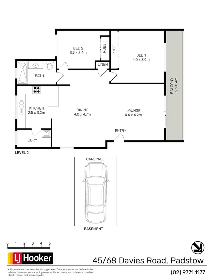 Floorplan of Homely unit listing, 45/68 Davies Road, Padstow NSW 2211