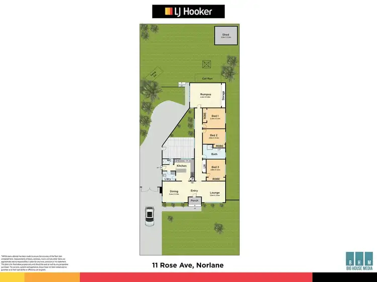 Floorplan of Homely house listing, 11 Rose Avenue, Norlane VIC 3214