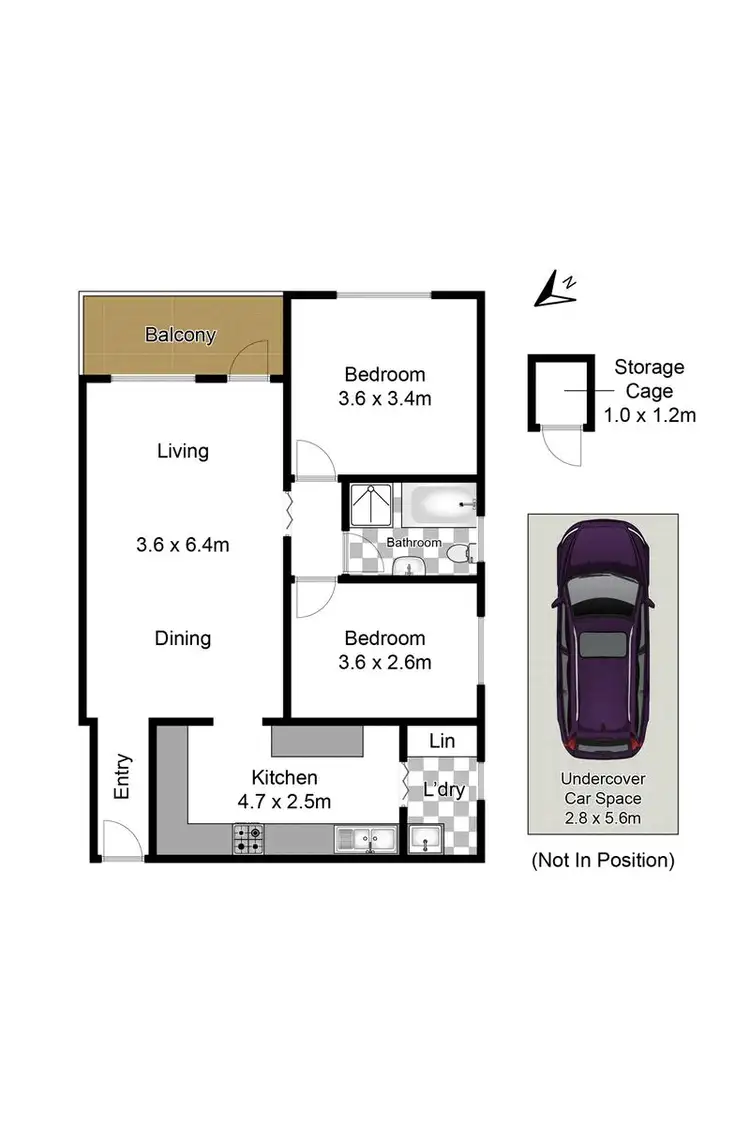 Floorplan of Homely unit listing, 19/9-13 Burley Street, Lane Cove NSW 2066