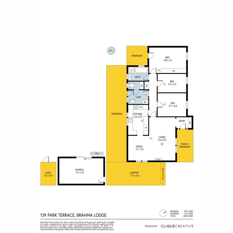 Floorplan of Homely house listing, 139 Park Terrace, Brahma Lodge SA 5109