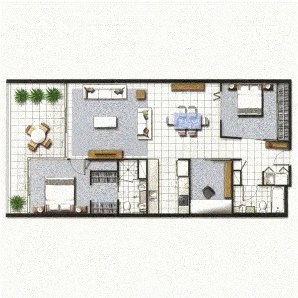 Floorplan of Homely unit listing, 103/11 Compass Drive, Biggera Waters QLD 4216