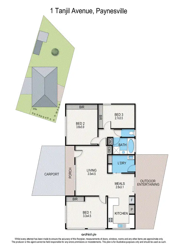 Floorplan of Homely house listing, 1 Tanjil Avenue, Paynesville VIC 3880