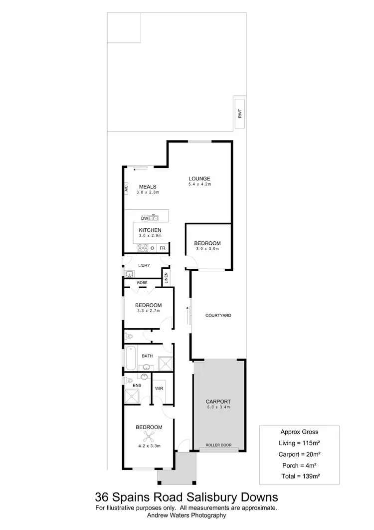 Floorplan of Homely house listing, 36 Spains Road, Salisbury Downs SA 5108