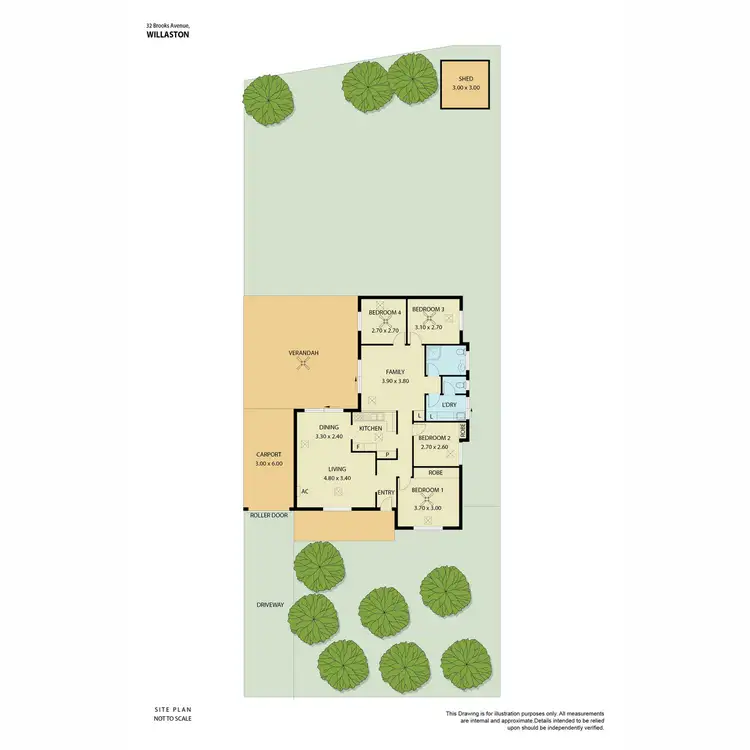 Floorplan of Homely house listing, 32 Brooks Avenue, Willaston SA 5118