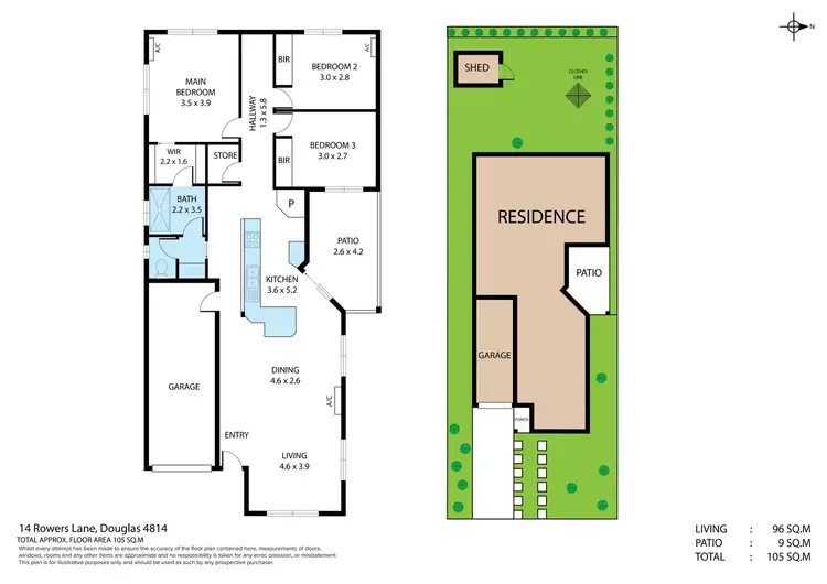 Floorplan of Homely house listing, 14 Rowers Lane, Douglas QLD 4814