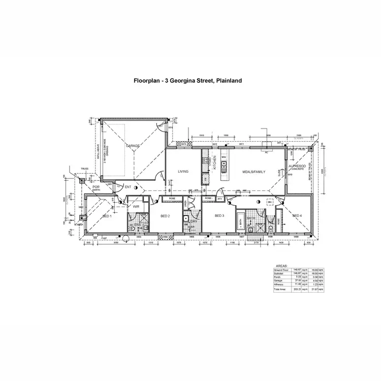 Floorplan of Homely house listing, 3 Georgina Street, Plainland QLD 4341