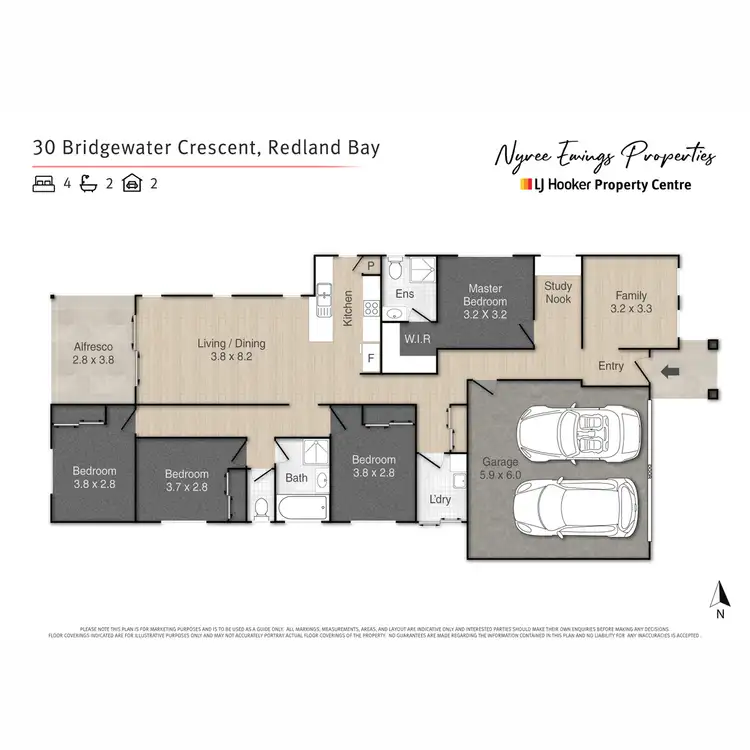 Floorplan of Homely house listing, 30 Bridgewater Crescent, Redland Bay QLD 4165
