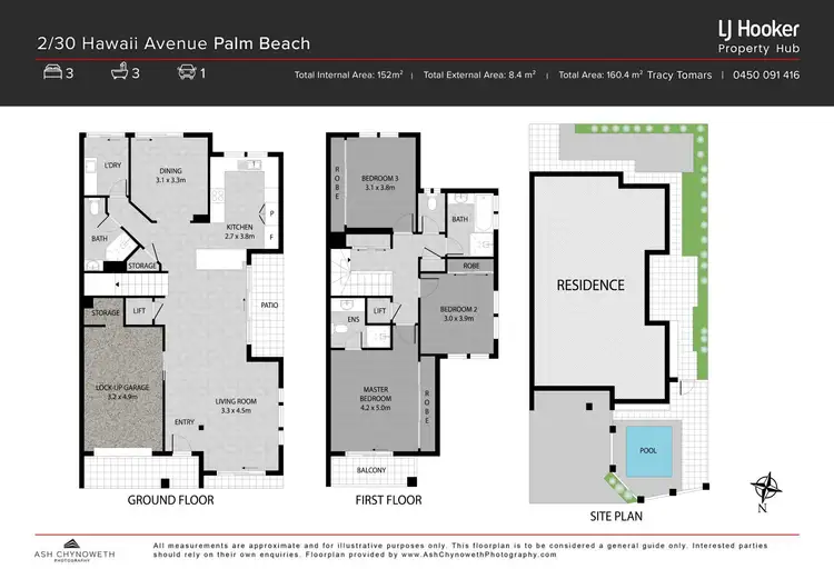 Floorplan of Homely townhouse listing, 2/30 Hawaii Avenue, Palm Beach QLD 4221